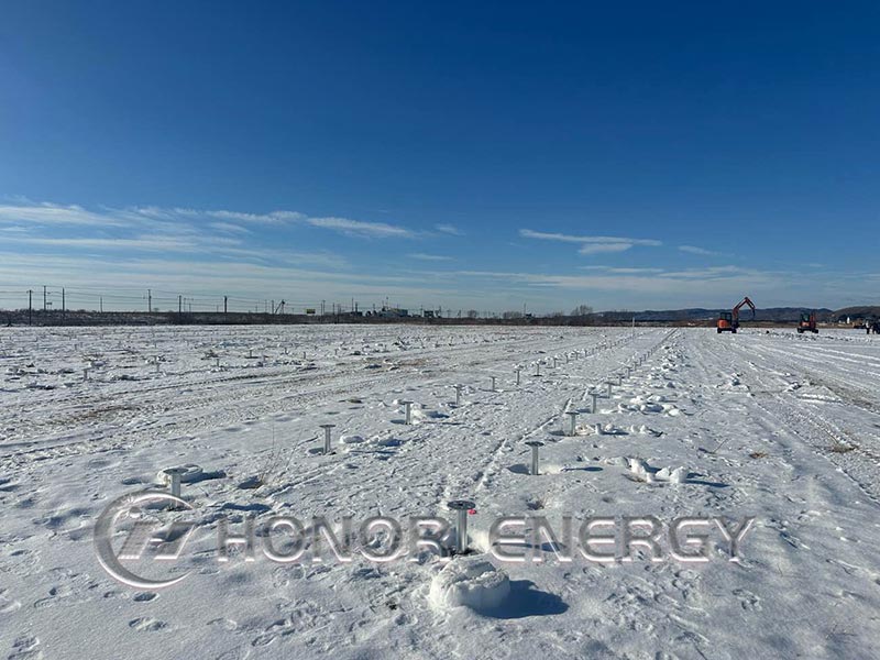 4MW high-voltage solar mounting structure project